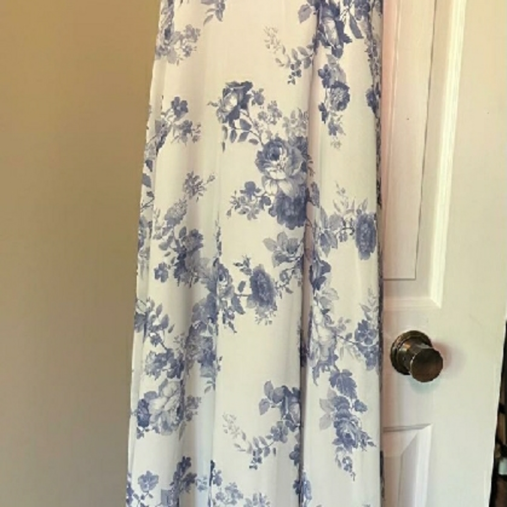 Marchesa Blue Floral Women's Skirt